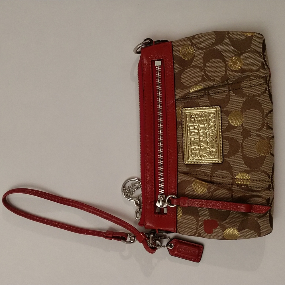 Coach Poppy Secret Admirer Wristlet Clutch